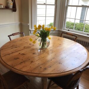 refinished round table